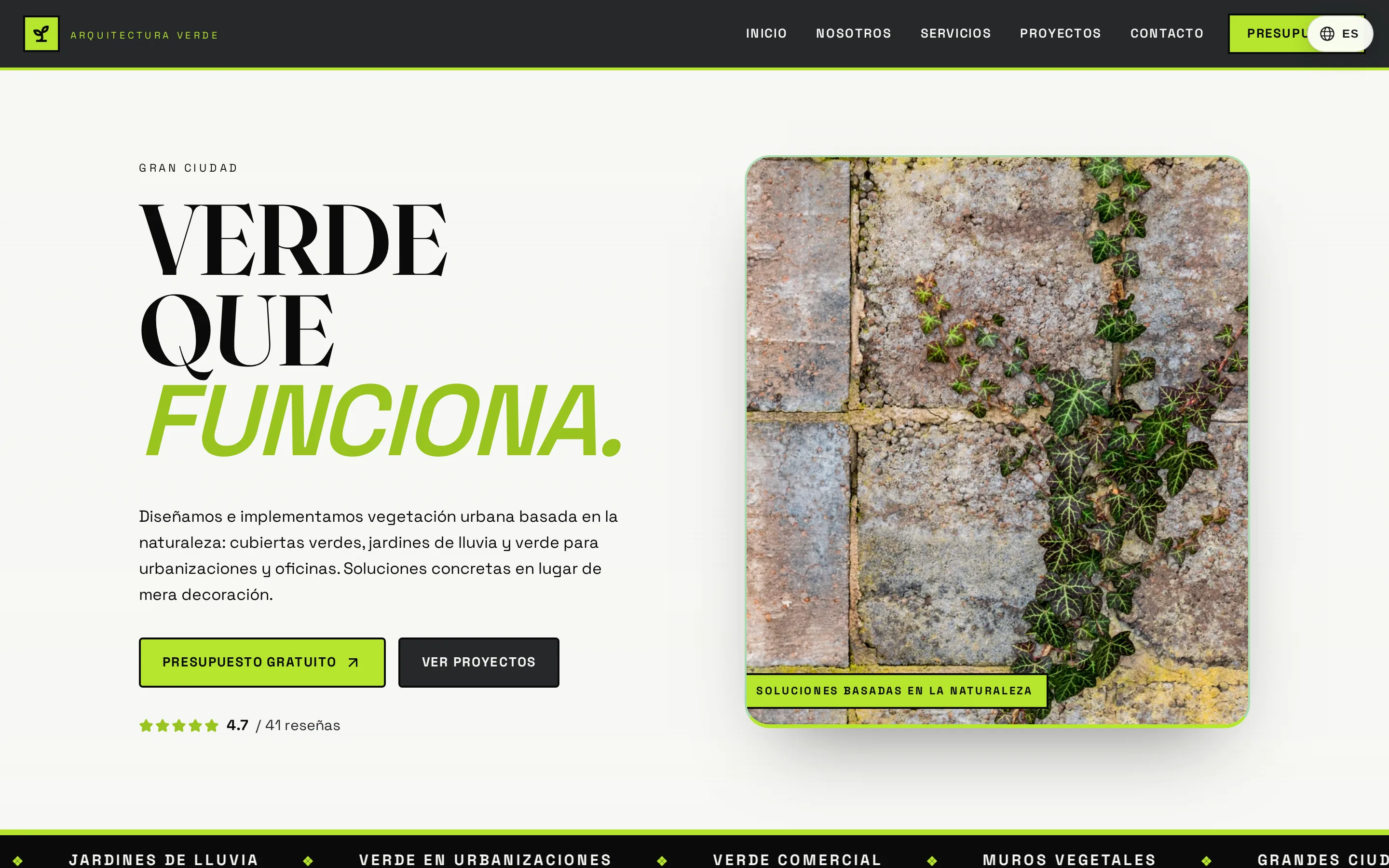 Captura de pantalla de la web H-Ogrodnictwo