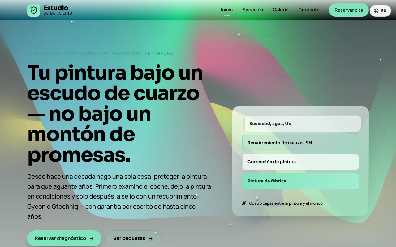 Web Tratamientos cerámicos y pulido
