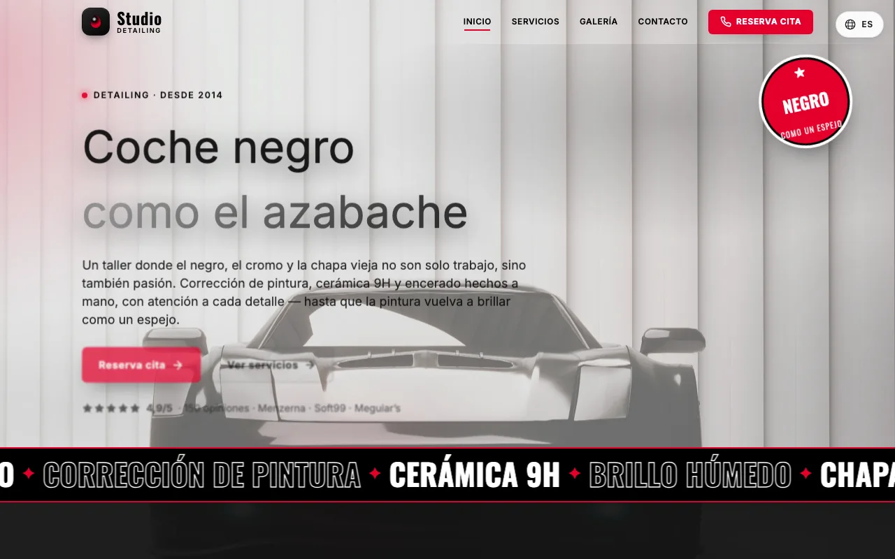 Web Estudio de detailing