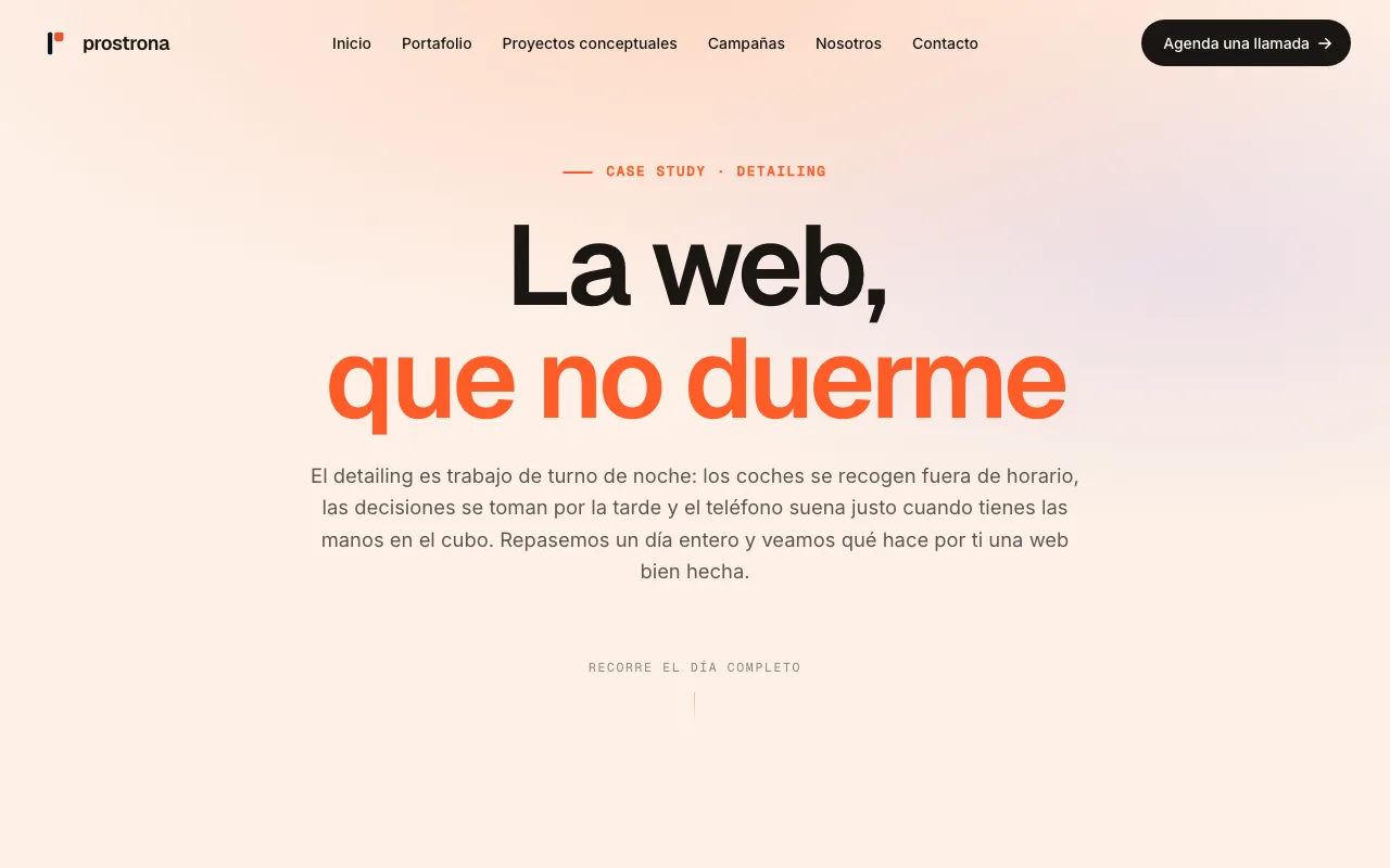 Vista previa de la campaña La web que no duerme