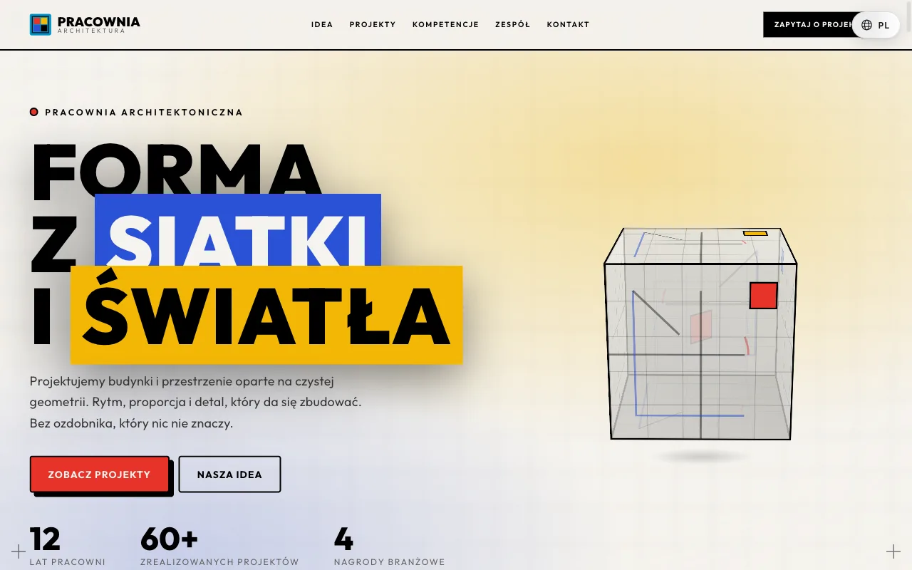 Strona B-Architekt — Scroll-Through